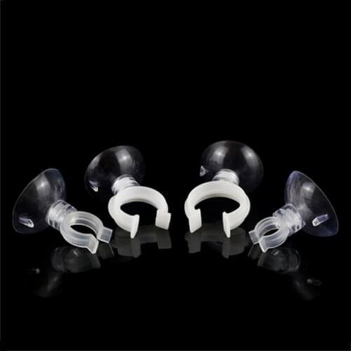 1 PC of Suction cup tube clamp Plastic suction cup tube clamp U-shaped tube clamp with suction cup for Fish tank