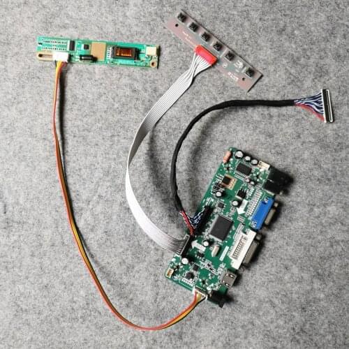 1600*1200 Fit LTN150U4/LQ150U1LH22/LQ150U1LW22 matrix M.NT68676 LVDS 30 Pin DIY kit VGA+DVI monitor controller board 1CCFL