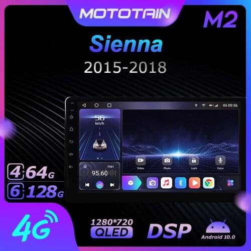 6G+128G Android 10.0 Car Radio GPS for Toyota Sienna 2015 - 2018 GPS Navi Seteo System with 4G LTE DSP SPDIF BT 5.0 1280*720