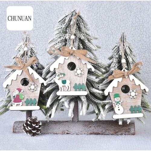 CHUNUAN Wooden Christmas Decorations