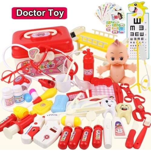 Childrens Doctor Toys Doctor Nurse role-playing games Pretend Play Doctor Set for girls boys Medical Dentist Medicine Box