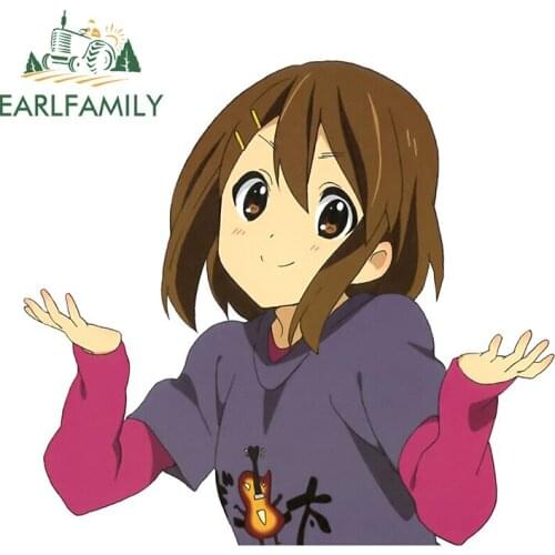 EARLFAMILY 13cm x 6.9cm for Shrug Waterproof Decal Motorcycle Helmet Anime Vinyl Car Wrap Graffiti Sticker JDM Assessoires