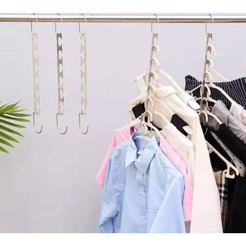 Space Saving Pants Hangers, Multifunctional Stainless Steel Pants Rack Magic