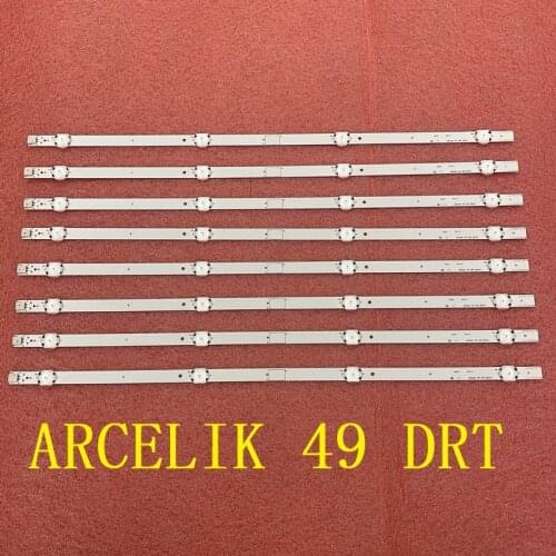 Kit 8pcs LED bar for GRUNDIG 49 49VLX7730 BP 49VLX7730BP 057T49-C15 ARCELIK 49 DRT ZVA65600-AA