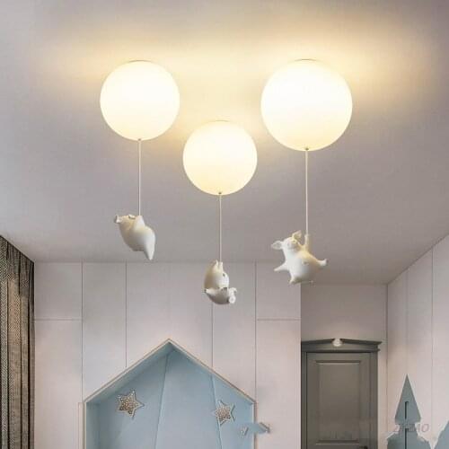 Baby Childrens Room Cartoon Lovely Pendant Lights Creative Pig Resin Led Pendant Lamps Restaurant Bedroom Decor Hanging Lights