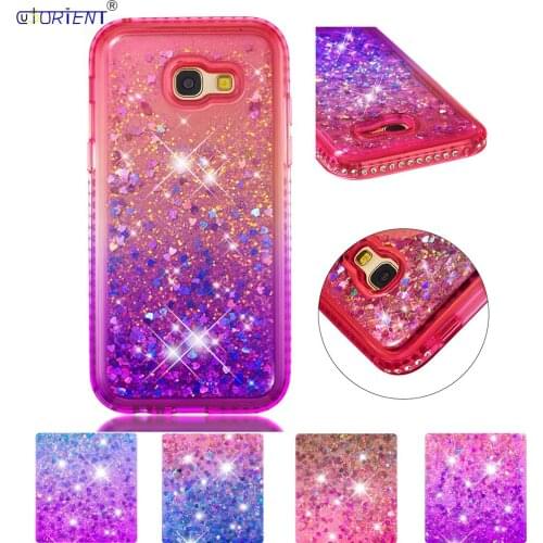 Cute For Samsung Galaxy A5 2017 Bling Glitter Back Case A520 SM-A520F/DS SM-A520X Soft Silicone Bumper Cover SM A520F A520F/DS
