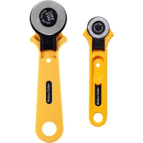 MIUSIE 28mm/45mm Circular Rotary Cutter Knife Safety Cutting Leathercraft Tool Cut Knife Leather Fabric Cutter Stainless Steel