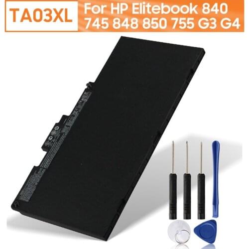 Original Replacement Laptop Battery TA03XL HSTNN-DB7O For HP Elitebook 840 745 848 850 755 G3 G4 ZBook 15u G3 G4 mt42 mt43 51Wh