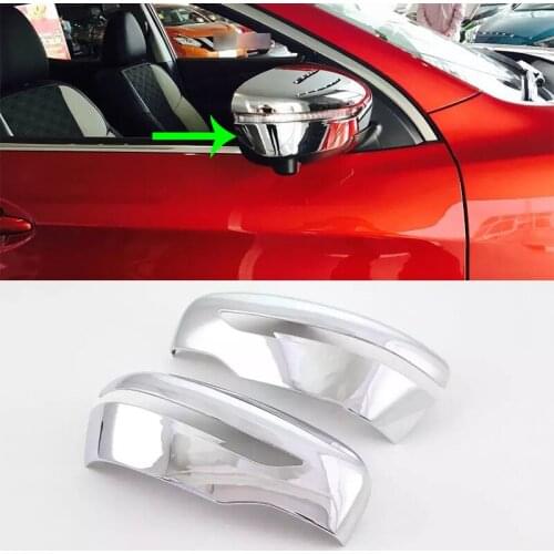 OUBOLUN ABS car accessories Car body kits chrome door mirror cover 2pcs For Nissan Qashqai 2016