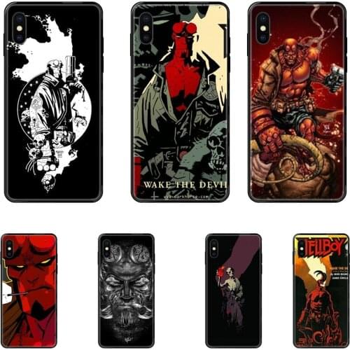 Cool American Comics Hellboy Durable Black Soft TPU Case Accessories For Samsung Galaxy A70 A71 A70E A5 A6 A7 A8 A10 A10S A20