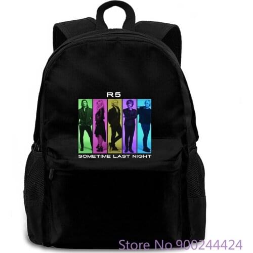For R5 Black New Homme women men backpack laptop travel school adult student