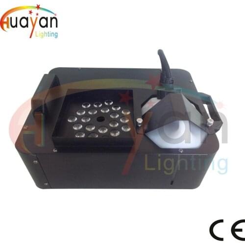 1500W Colorful Up Fog Machine with 21*3W RGB LED DMX,Column Smoke Fog Machine,Vertical Fog