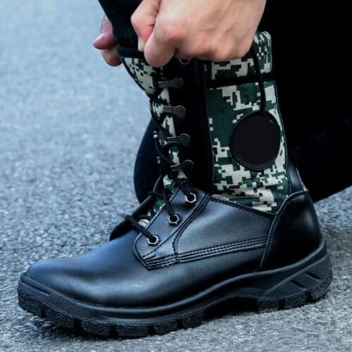 2021 men Genuine combat special forces outdoor old light army fan boots steel head steel bottom pointed square rocket