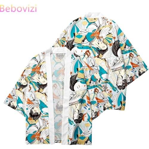 2021 Plus Size XXS-6XL 5XL 4XL 3XL Loose Japanese Cardigan Women Men Harajuku Haori Kimono Cosplay Tops Blouse Yukata Clothing