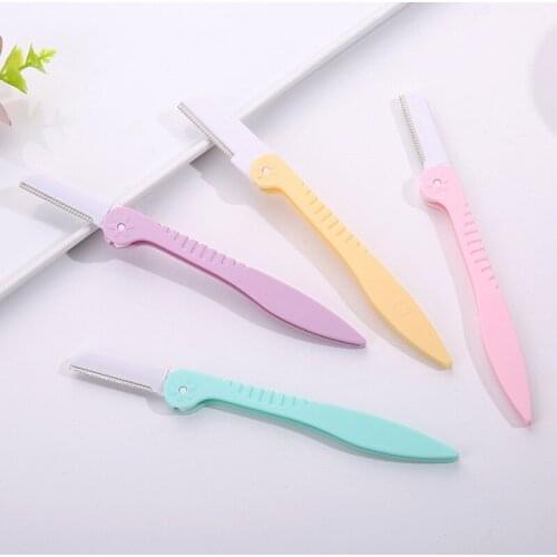 3PCS Thrush Eyebrow Shaving Knife Set Beginner Thrush Artifact Folding Eyebrow Shaving Knife Sharp