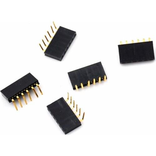 6 Pin Right Angled Header - Pack of 20