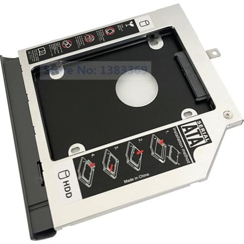 SATA 2nd Hard Drive SSD HDD Module Caddy Adapter for Lenovo ideapad 320 V320 320-14IAP 320-15IKB 320-17IKB V320-17IKB Series