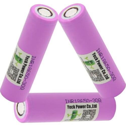 Russian Warehouse Fast Delivery inr 18650 battery 30Q li-ion batteries lithium 3000mah 3.7V 10C rate high drain flat top