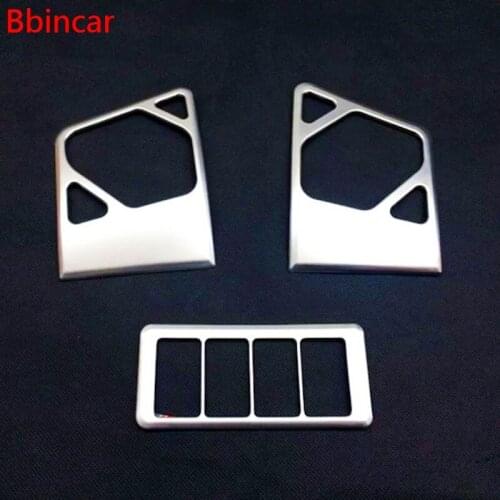 Bbincar ABS Chrome Fog Lamp Control Switch Cover Dashboard Air Condition Vent Outlet 3pcs For Nissan X-Trail T31 2008 to 2013