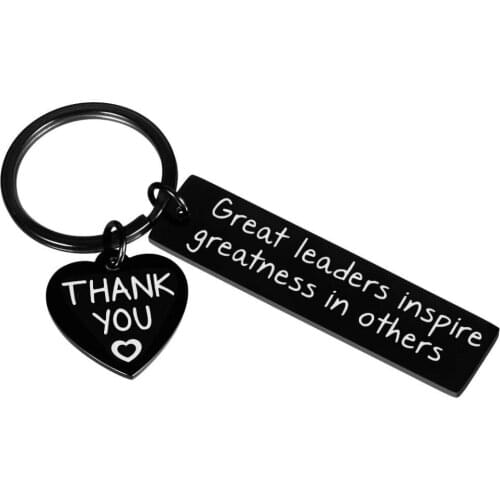 Leaders Boss Appreciation Gifts Keychain for Men Women Office Gifts for PM Supervisor Mentor Leader Leaving Going Away Gifts