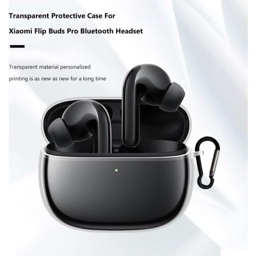 Earphone Case Transparent Anti-scratch Bluetooth Headphone Protective Cover Clear TPU Soft Shell for Xiaomi Mi FlipBuds Pro