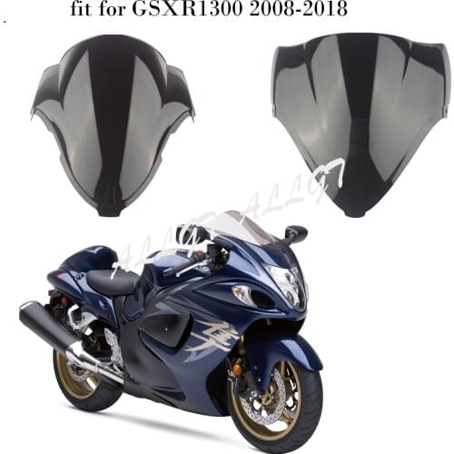 Double Bubble PMMA Windshield Windscreen fit for Suzuki Hayabusa GSXR1300 R 1999-2018 2017 2016 2015 2014 2013 2012 2011 2010 09