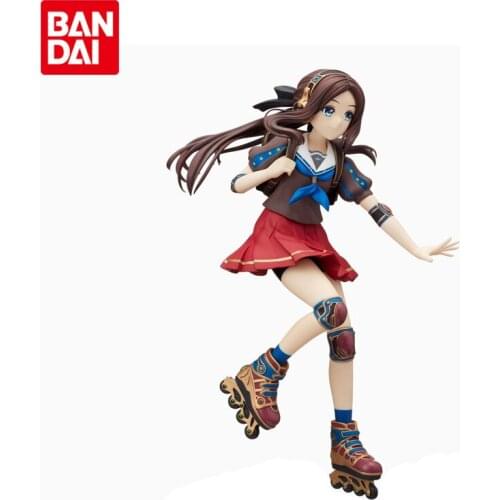 Bandai Genuine Fate Grand Order FGO Rider Leonardo Da Vinci Lily Kawaii Anime Action Figures Collectible Model Ornaments Toys