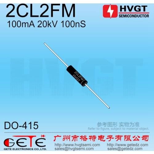 HVGT,High voltage diode 20KV, 2CL2FM, Silicon rectifier diode ,100mA 20kV 100ns, Fast recovery, High frequency, 10pcs/bag