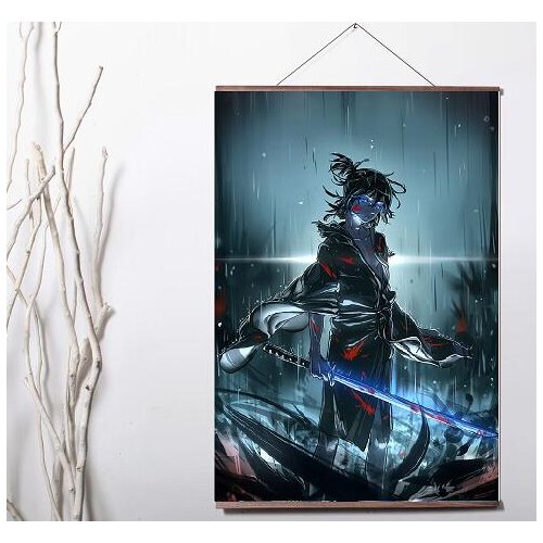 Lot style She Love Japanese Anime Your Lie in April Kaori Art Canvas print poster painting with solid wood hanging scroll