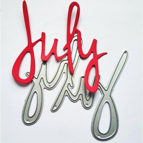 Metal July paper die cutting dies for Scrapbooking/DIY Easter wedding Halloween Easter card