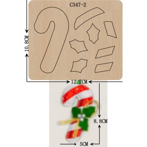 New Christmas ornaments Wooden die Scrapbooking C-347-2 Cutting Dies