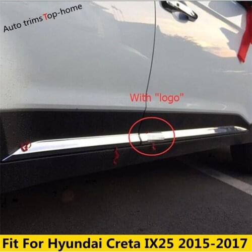 Yimaautotrims Outer Door Body Molding Plate Decoration Cover Trim 4 Pcs Fit For Hyundai Creta IX25 2015 2016 2017 ABS Exterior