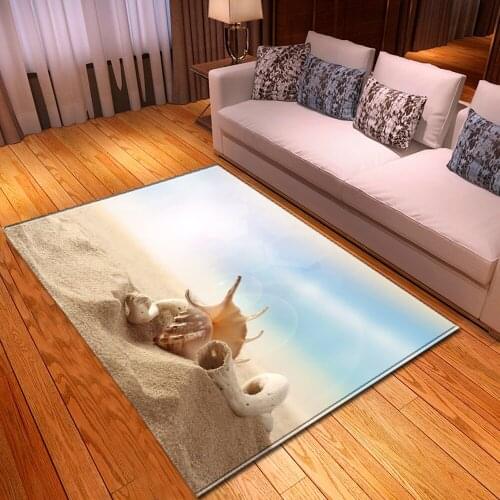 Beach shell floor mats living room bedroom sofa carpet corridor decoration large carpet modern home childrens bedside floor mat