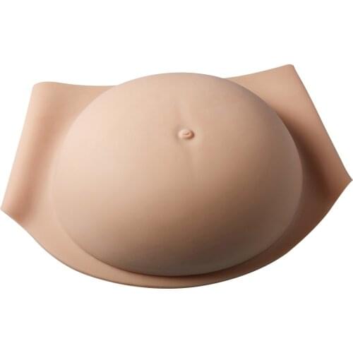 7900g Super Big 15.5cm High Fake Pregnant Belly Realistic Silicone Baby Bump Twins 8~10 Month Silicone False Pregnancy