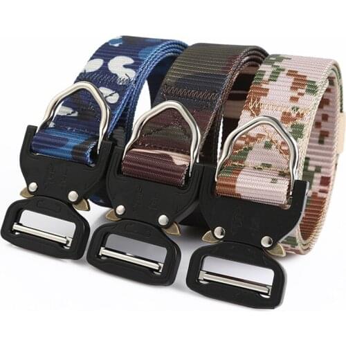 Tactical Belts for Men Fashion Adjustable Buckle Elastic Woven Nylon Belt Pants Jean Military Waist Accessories Equipment Combat