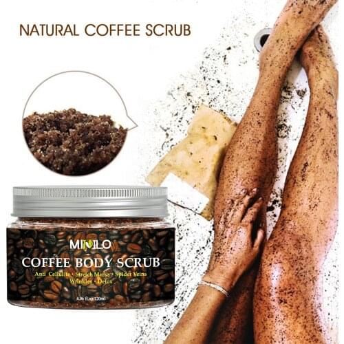 LAIKOU Coffee Body Exfoliation Remove Stretch Marks Wrinkles Detox Anti Cellulite Body Scrub Restore Elasticity Body Moisturizer
