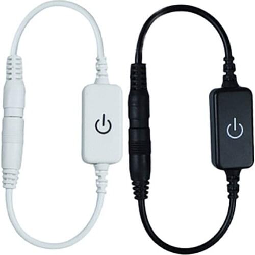 LED Strip/Module Mini monochrome touch switch DC12-24V 4A 48-96W controller on/off dimmer online dimming regulator