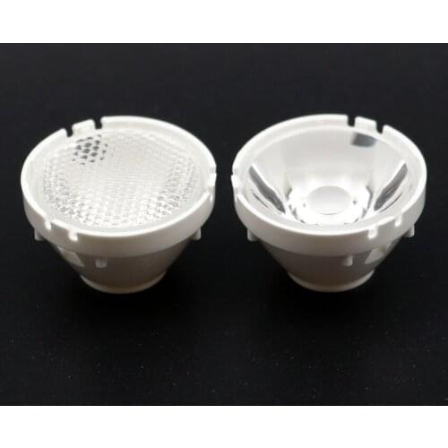 2 Pieces 21mm XML XML2 5050 LED Lens T5/T6/U2/U3 Lenses Bead / flat surface led lens with lens holder mount base