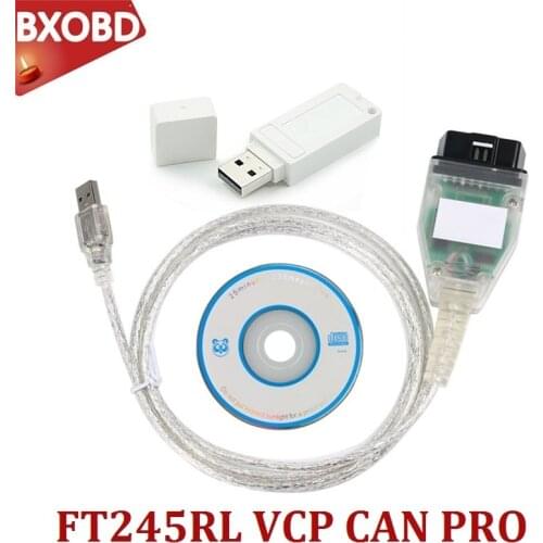 VCP Scanner VAG CAN PRO 5.5.1 with Dongle FTDI FT245RL VAG Can Pro 2018 for Can Bus UDS K Line USB for VW AUDI VCP PRO