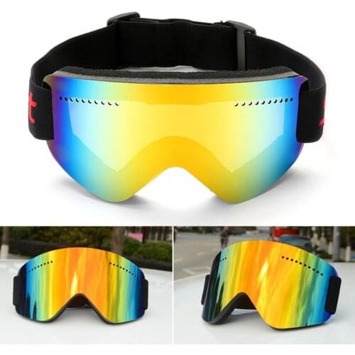 ROBESBON Winter Outdoor Sports Skiing Eyewear Men Women Anti-UV Ski Goggles Snowboard Anti Frog Ski Mask Protective Ski Glasses