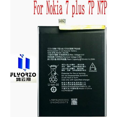 100% Brand new high quality 3700mAh HE346 Battery For Nokia 7 plus 7P N7P Mobile Phone