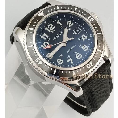 44mm blue dial Ceramic Bezel Arabic Numeral Automatic Montre Sport Relogio Masculino bracelet Marque Luxe Hommes Horloge Ceramic