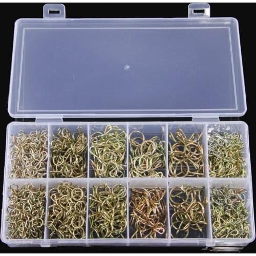 470pcs 5/6/7/8/9/10/11/12/13/14mm Hose Clamp Zinc Plated Spring Clips Gear Hose Fuel Line Clamp for Boats