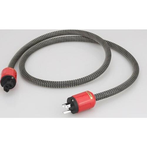 Audiocrast P103+DW29 Audio Grade Power Cable HIFI OFC Copper Audio Power Cord Cable AC Mains Power Cable US EU Plug