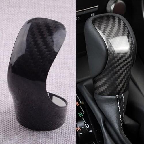 Gear Shift Knob Cover Trim Carbon Fiber Fit for Lexus ES350 GS200t GS350 IS300 IS350 NX200t NX300h RX350 RX450h RC 2016 2017
