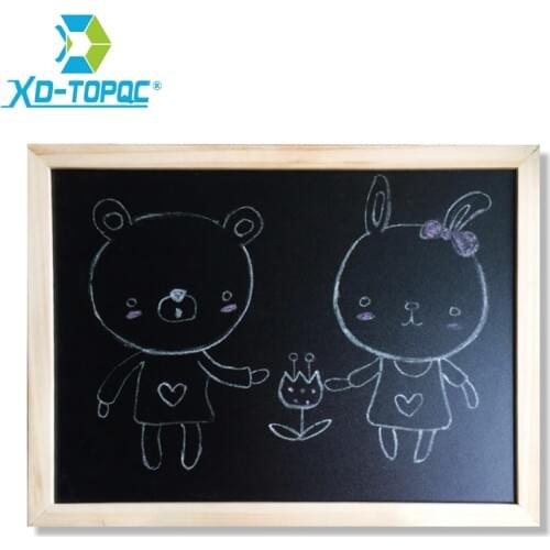XINDI Wood Frame Magnetic Blackboard Dry Erase ChalkBoard Restaurant Office Supplier New 30*40cm Home Decorative Black Board