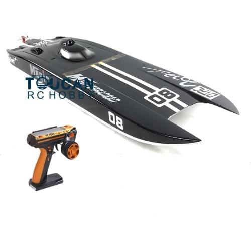 E32 RTR Germany Cat Fiber Glass Electric Racing Speed RC Boat W/120A ESC/3200KV Brushless Motor/Radio System-Black THZH0029
