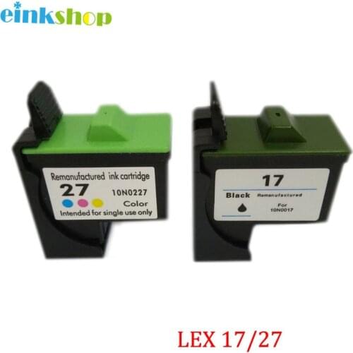 Einkshop For Lexmark 17 27 ink Cartridge for Lexmark I3 Z13 Z23 Z25 Z33 Z35 Z515 Z600 Z603 Z605 Z615 X1100 X1200 X74 X75 X83
