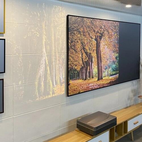 SCREEN PRO 135-150 Inch 16:9 Best Quality Fixed Frame Projector Screen T PRISM PET Crystal 3D 4K UST ALR Projection Screen
