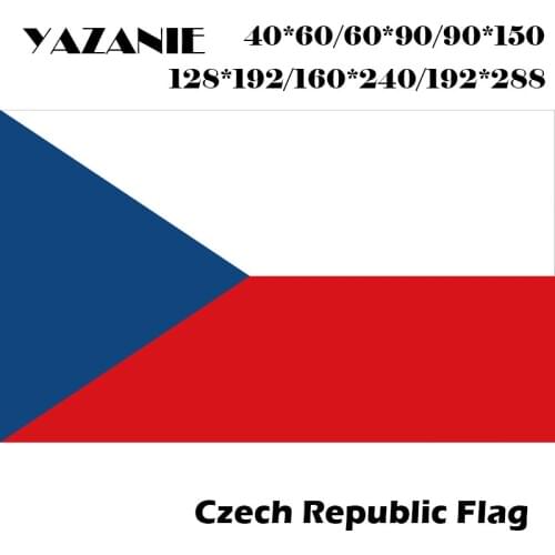 YAZANIE 60*90cm/90*150cm/120*180cm/160*240cm Czech Republic Flag Outdoor Activities Celebrate Logo Banner Big custom made Flags